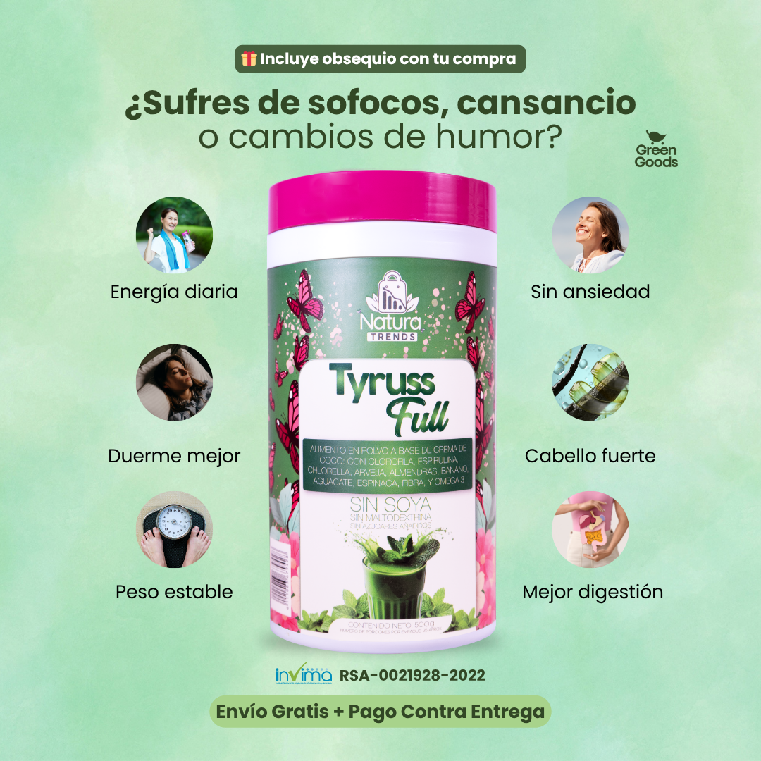 Tyruss Full | Nutrición completa para mujeres en menopausia