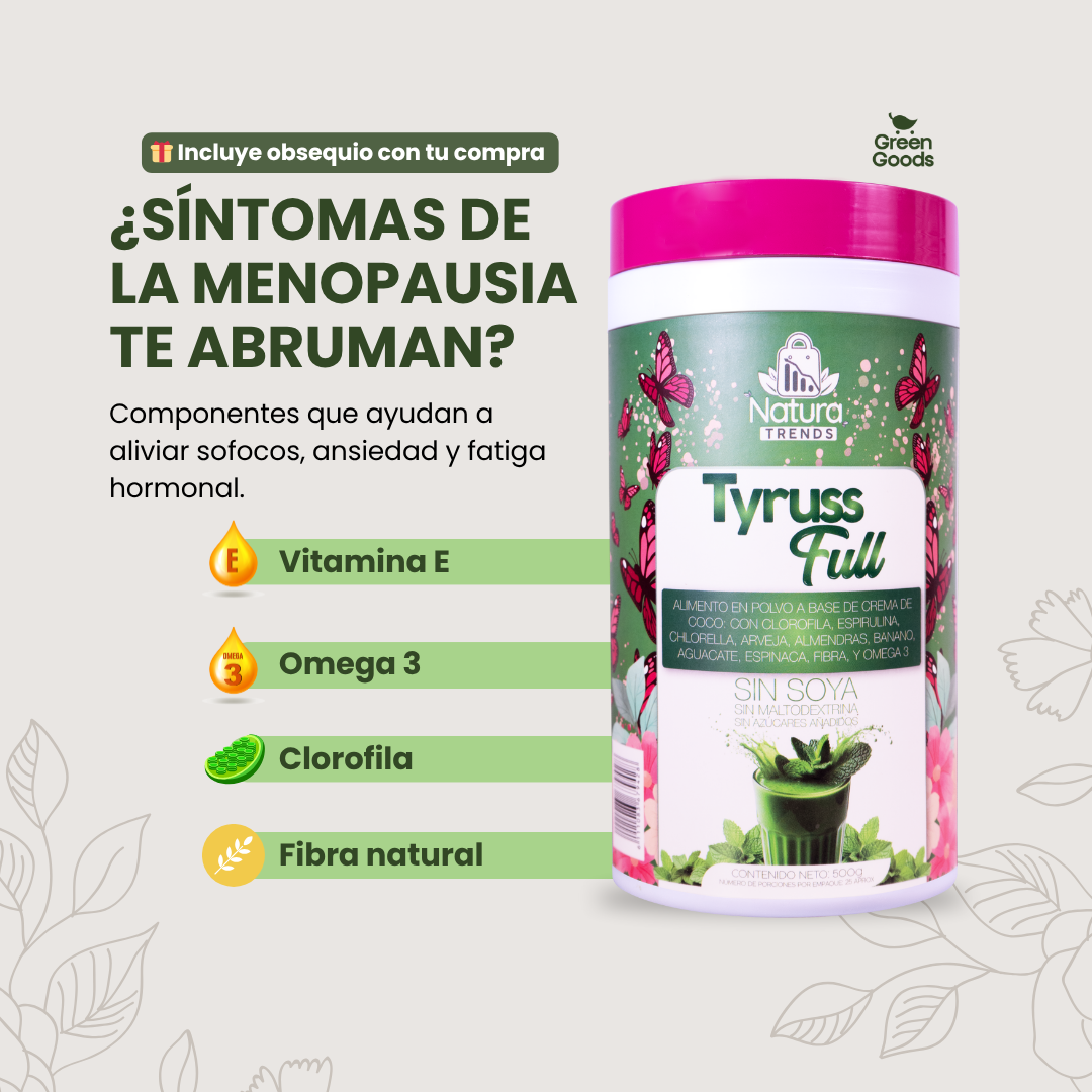Tyruss Full | Nutrición completa para mujeres en menopausia