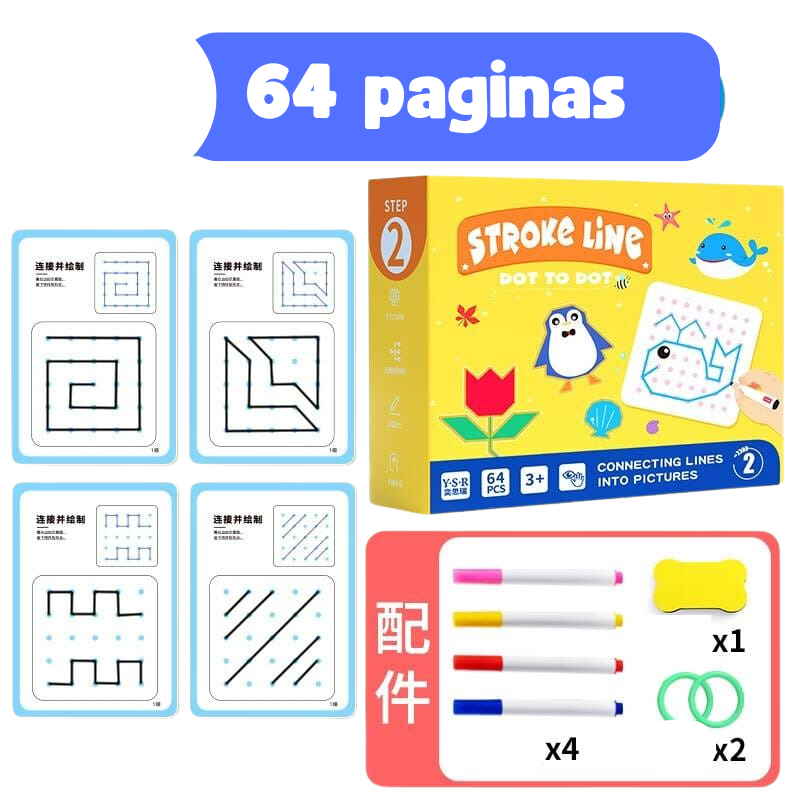 Libro de trazos y caligrafía - Diversión y aprendizaje 🤩