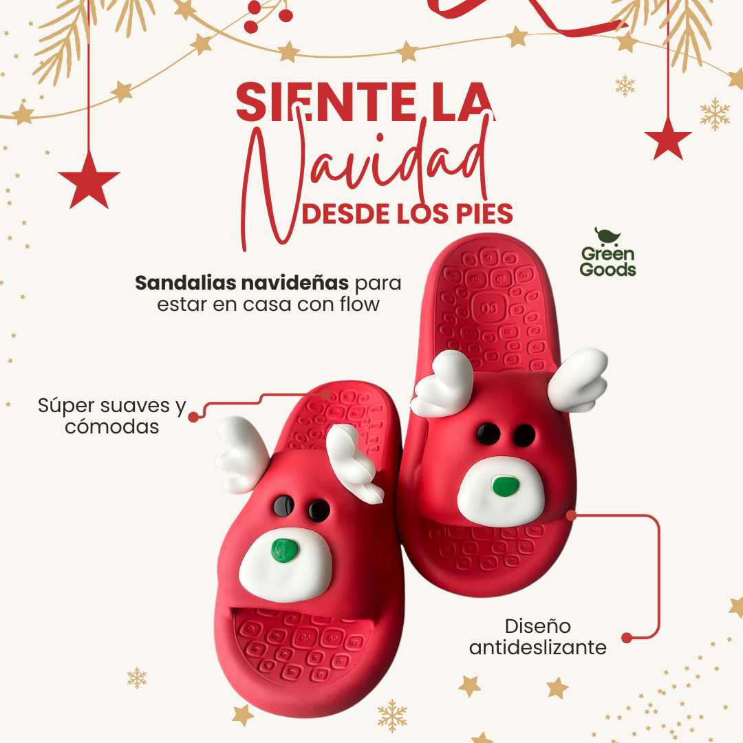 🦌 Sandalias de Reno, cómodas y divertidas 🎁