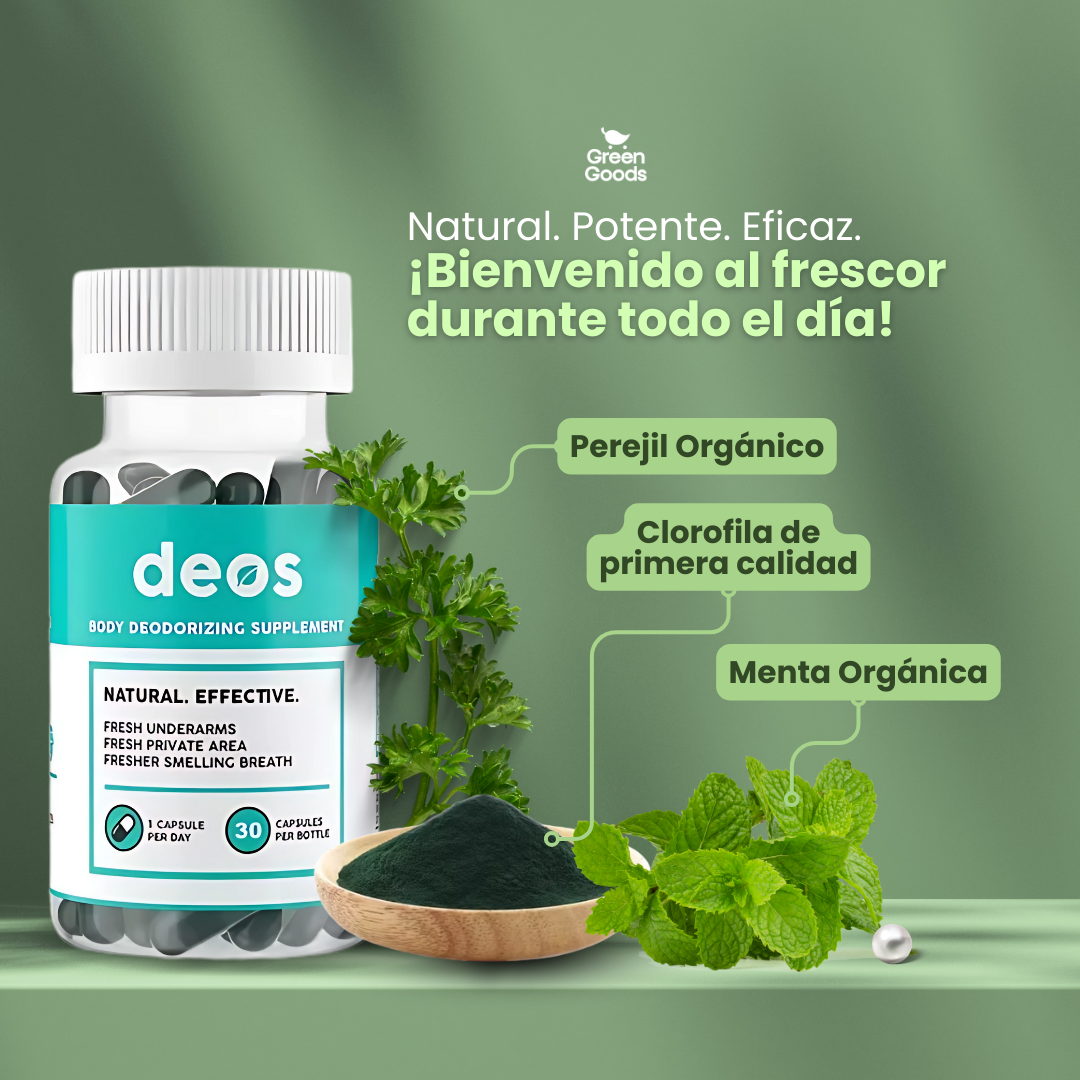 Deos-Elimina el mal olor corporal desde adentro