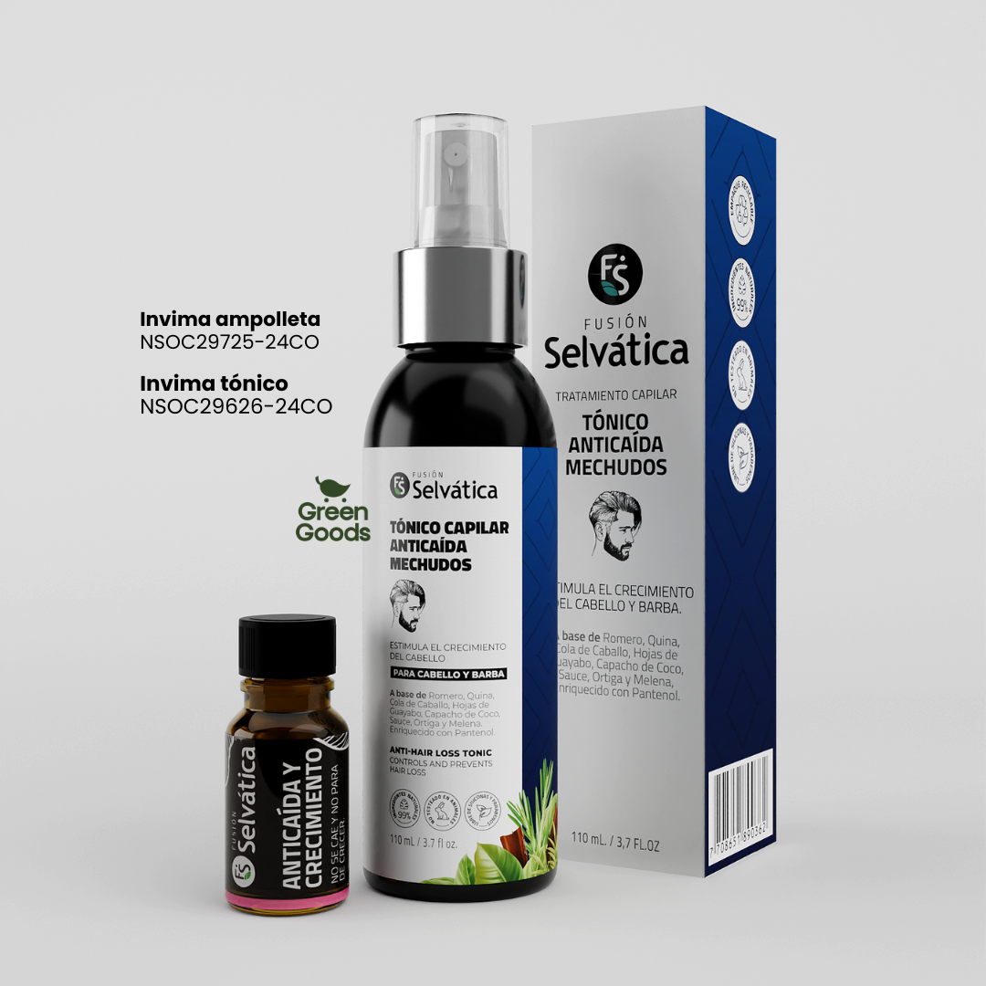 Tratamiento Anti Caída Cabello Para Hombres-¡Ampolleta Crecimiento de Regalo! 🎁