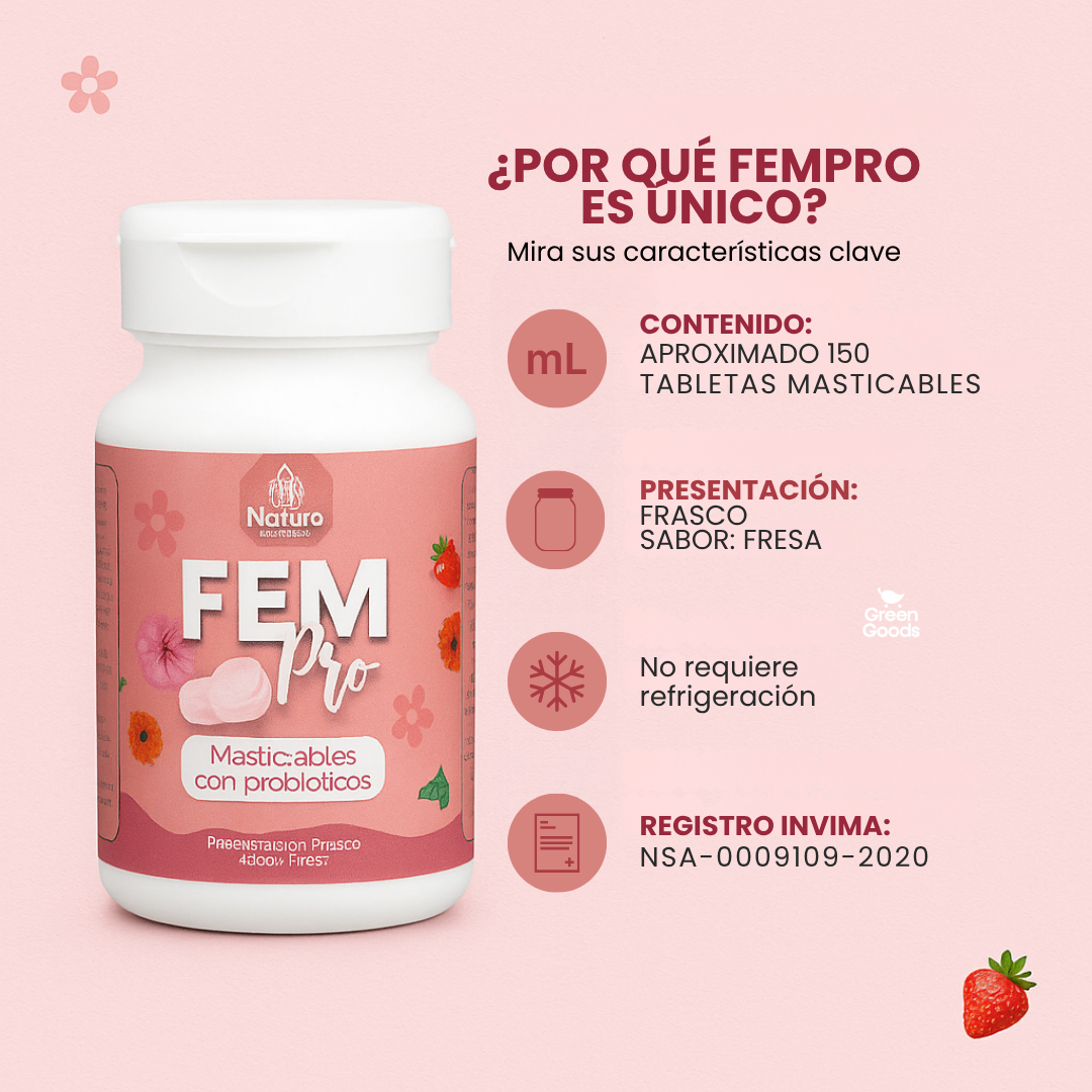 FemPro | Probióticos Femeninos para tu Bienestar Íntimo y Digestivo