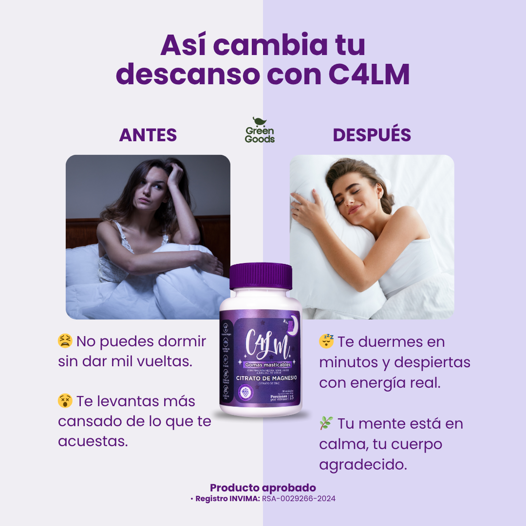 C4LM | Gomitas para Dormir Mejor y Despertar Renovado
