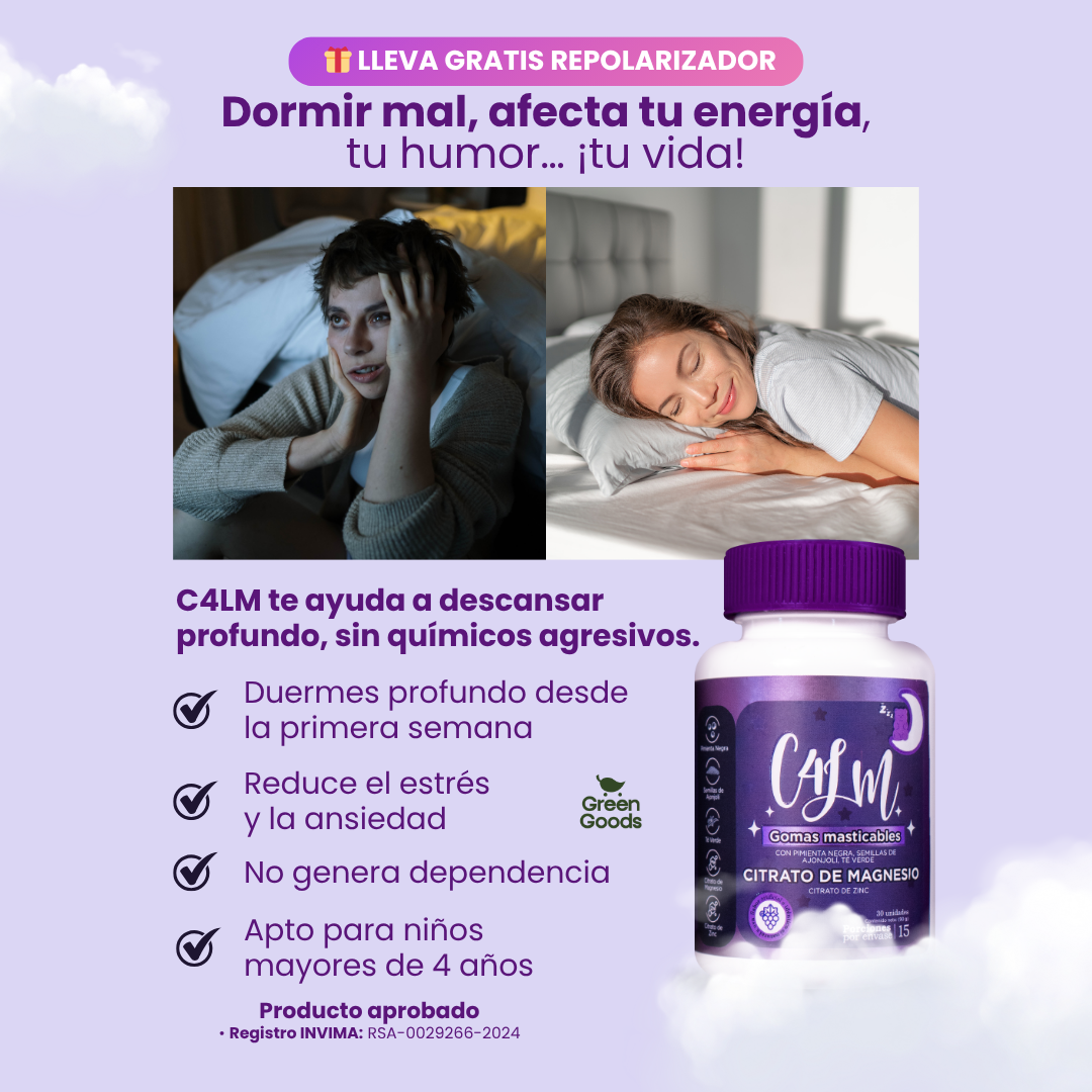 C4LM | Gomitas para Dormir Mejor y Despertar Renovado