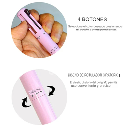 LÁPIZ MAQUILLAJE 4 EN 1 + CURSO VIRTUAL DE MAQUILLAJE GRATIS 🤩