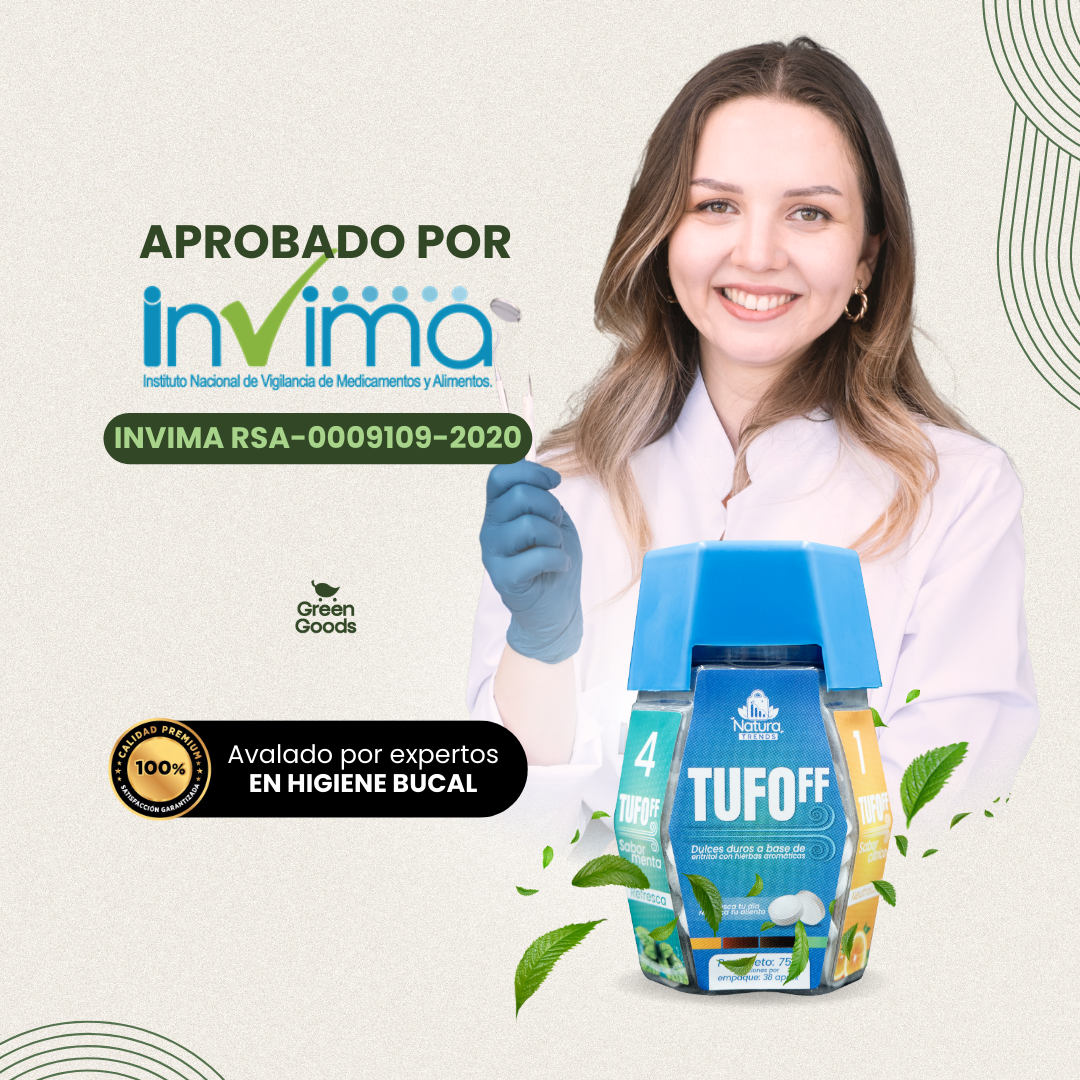TUFOff® – El dulce sin azúcar que elimina el mal aliento en minutos.