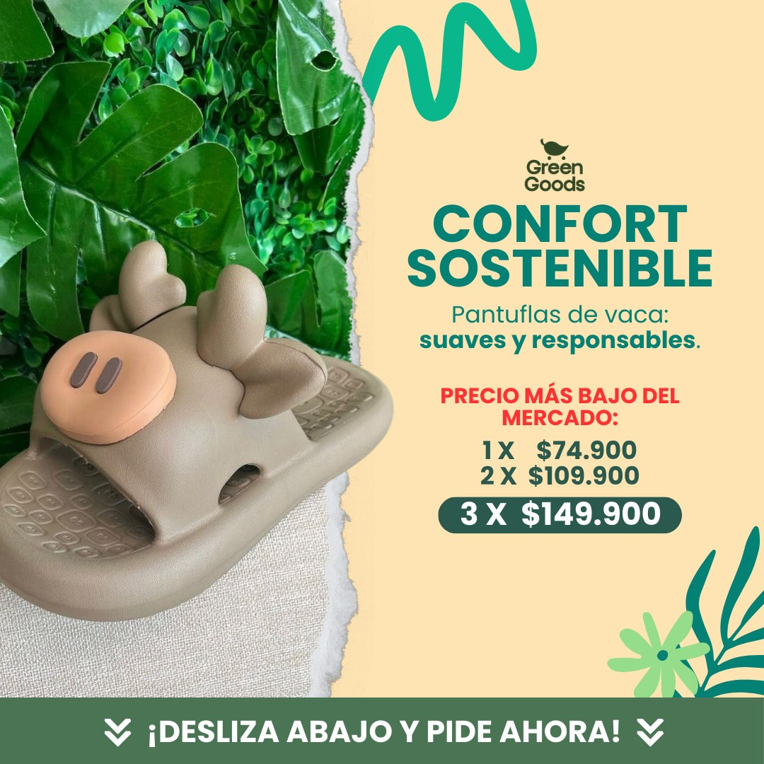 PANTUFLAS VAQUITA 🐮🩴- TUS PIES LAS AMARÁN 😍