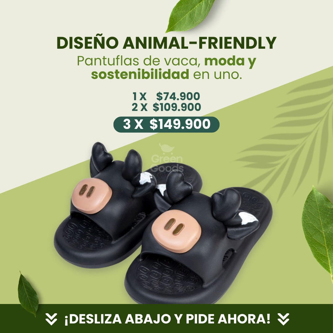 PANTUFLAS VAQUITA 🐮🩴- TUS PIES LAS AMARÁN 😍