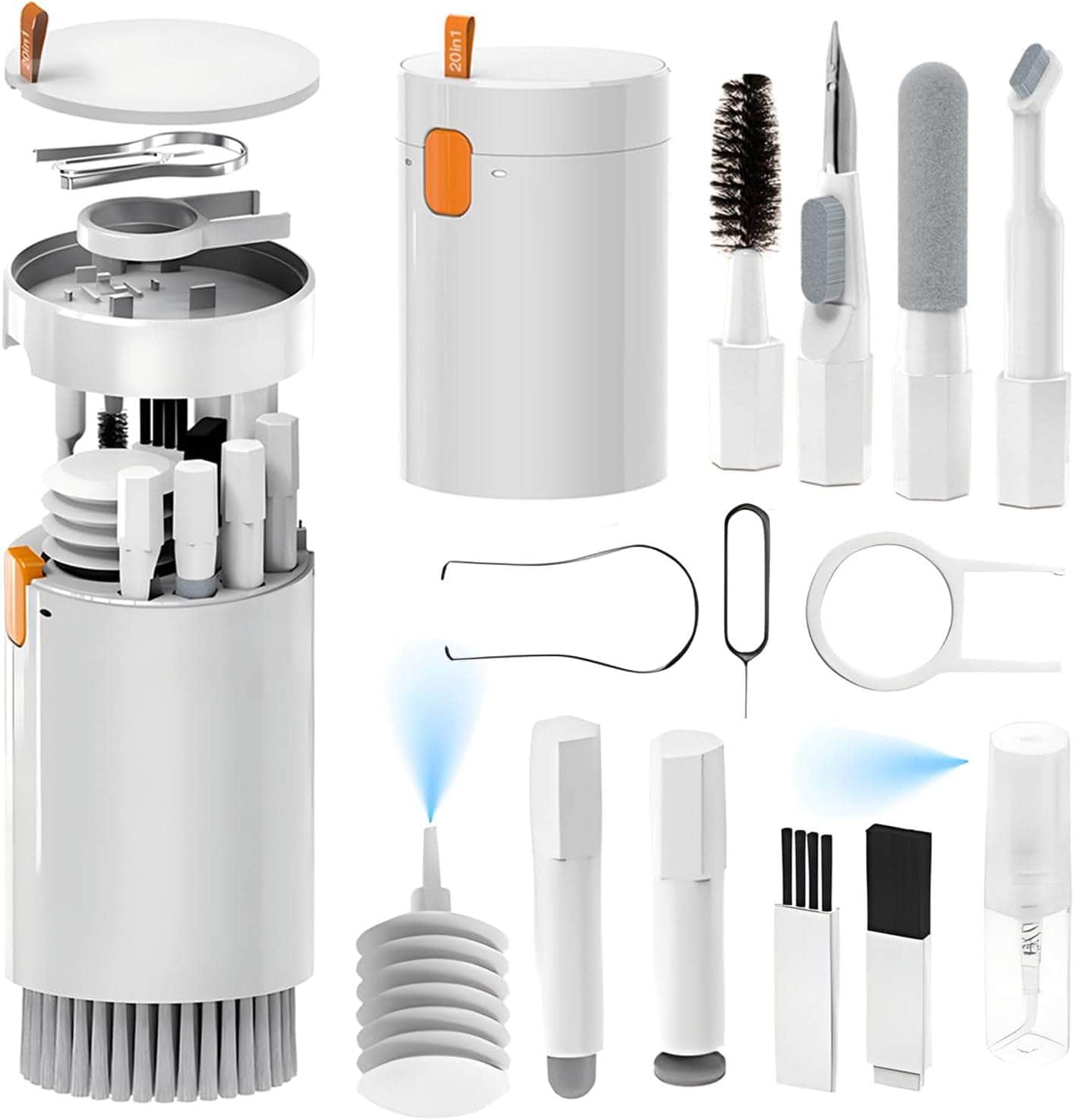 Tienda encarGO! Herramientas Kit Completo de Limpieza Electrónica 20 herramientas en 1 para dispositivos impecables