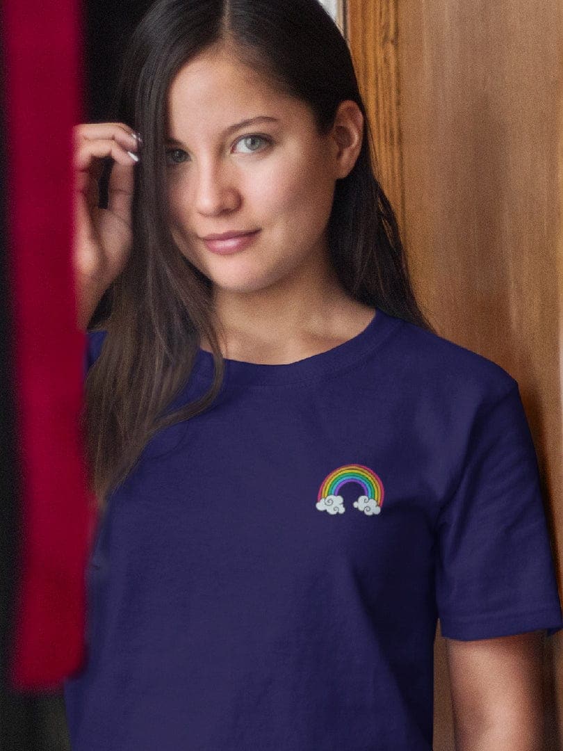 WonderNut Camisetas WonderNut para mujer - Rainbow
