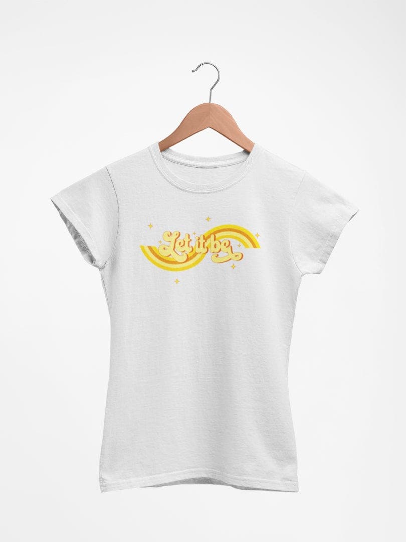 WonderNut Manga doblada / Crudo / S/M Camisetas WonderNut para mujer - Let It Be