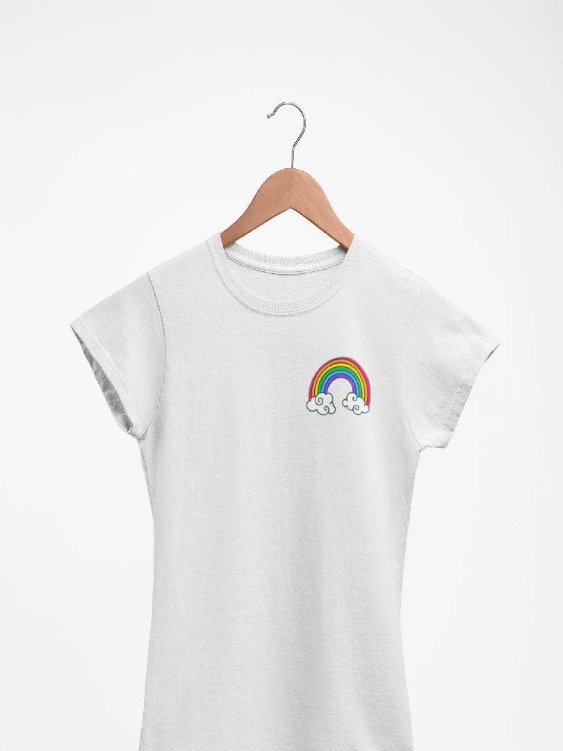 WonderNut Manga doblada / Crudo / S/M Camisetas WonderNut para mujer - Rainbow