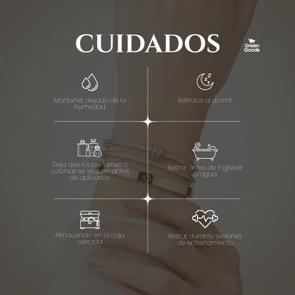 Set de 3 Pulseras Tipo Cartier – Incluye Caja de Regalo