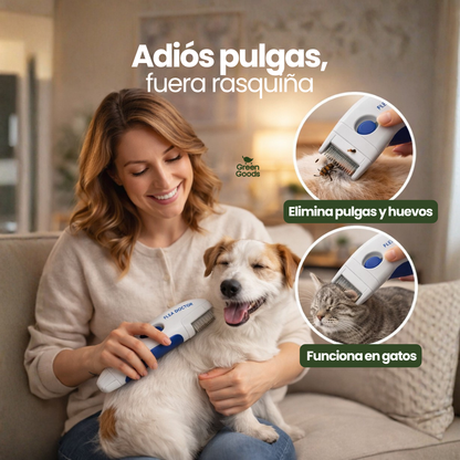 Elimina pulgas desde el primer uso - Cepillo para Perros y Gatos