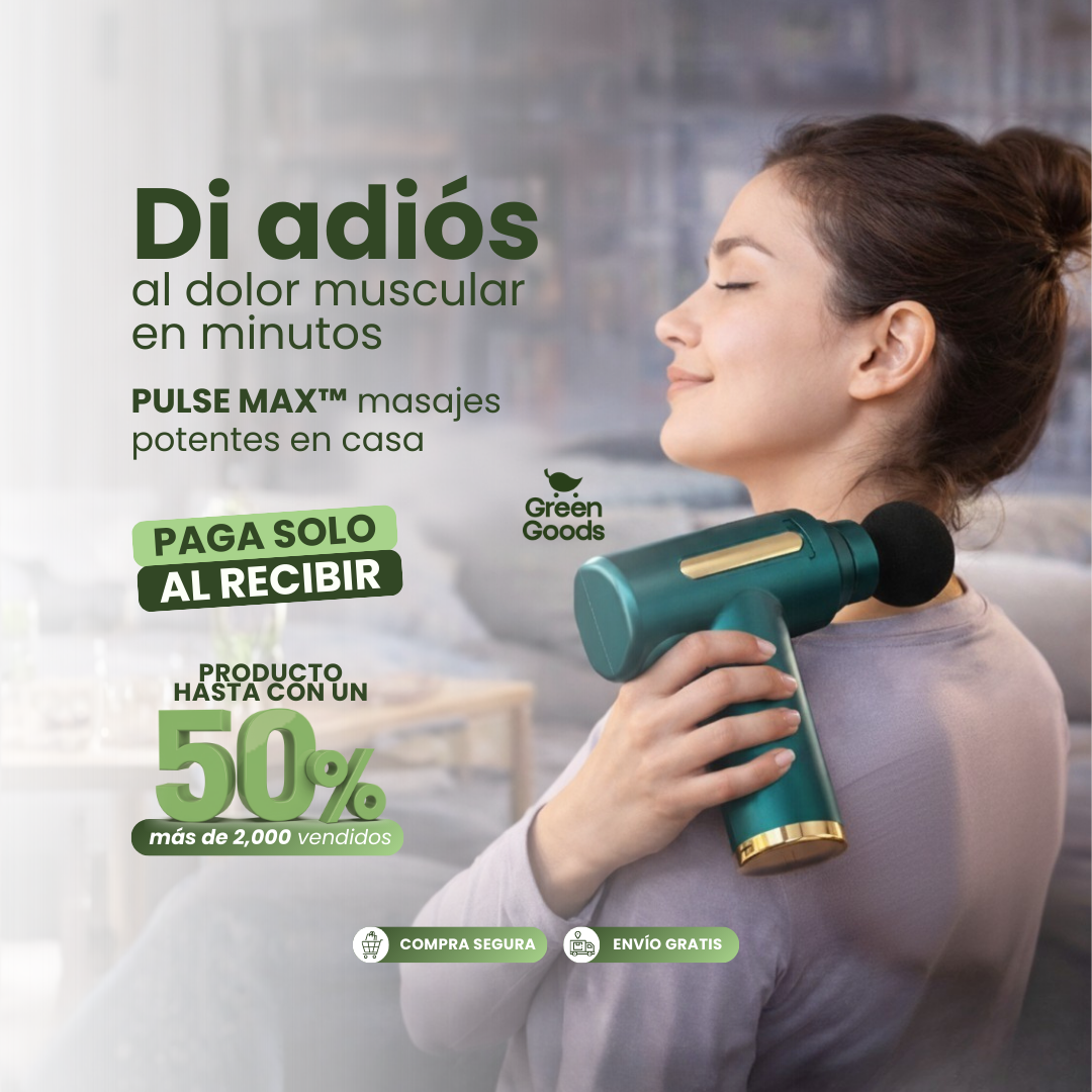 Pistola masajeadora inalámbrica - Alivio muscular profundo en minutos