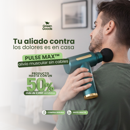Pistola masajeadora inalámbrica - Alivio muscular profundo en minutos