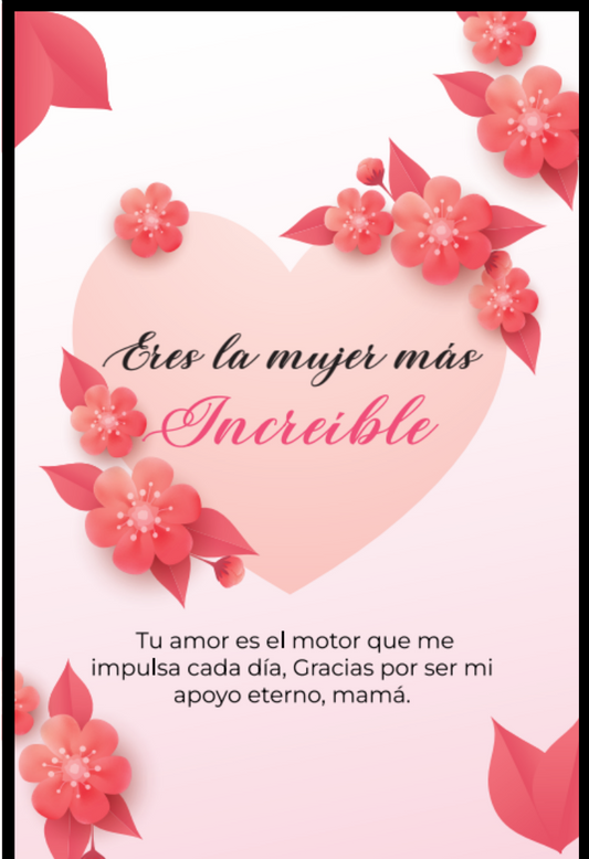Tarjeta Dedicatoria mamá