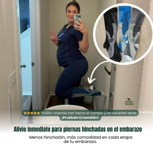 Medias de compresión para embarazo-Piernas sin dolor e hinchazón
