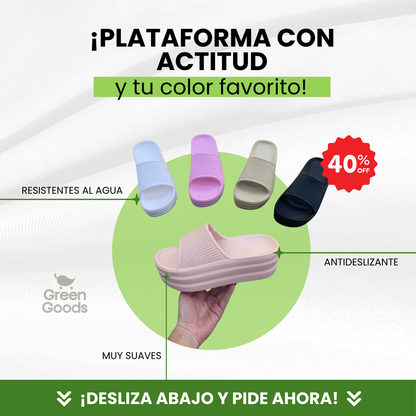 SANDALIAS PLATAFORMA🩴- TE AYUDAN A ELEVAR TU ALTURA 😍