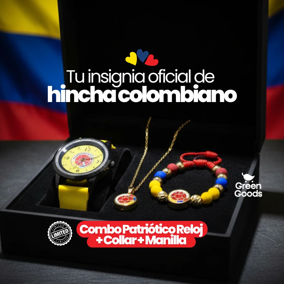 Combo Selección Colombia: Reloj+Collar+Manilla