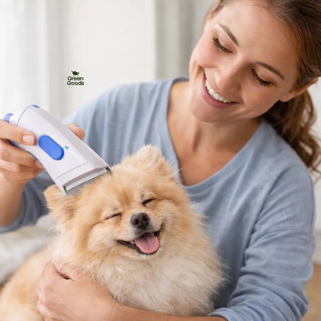 Elimina pulgas desde el primer uso - Cepillo para Perros y Gatos