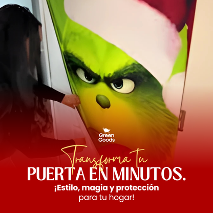 🎄 ¡La Navidad Llega a Tu Puerta! Funda Navideña 100% Decorativa y Funcional