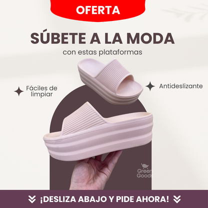 SANDALIAS PLATAFORMA🩴- TE AYUDAN A ELEVAR TU ALTURA 😍