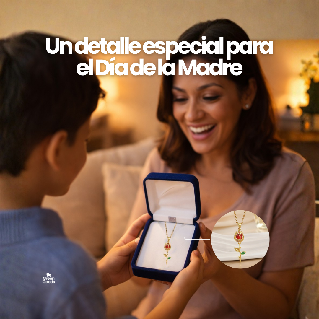 Collar Rosa Roja | Edición Día de la Madre