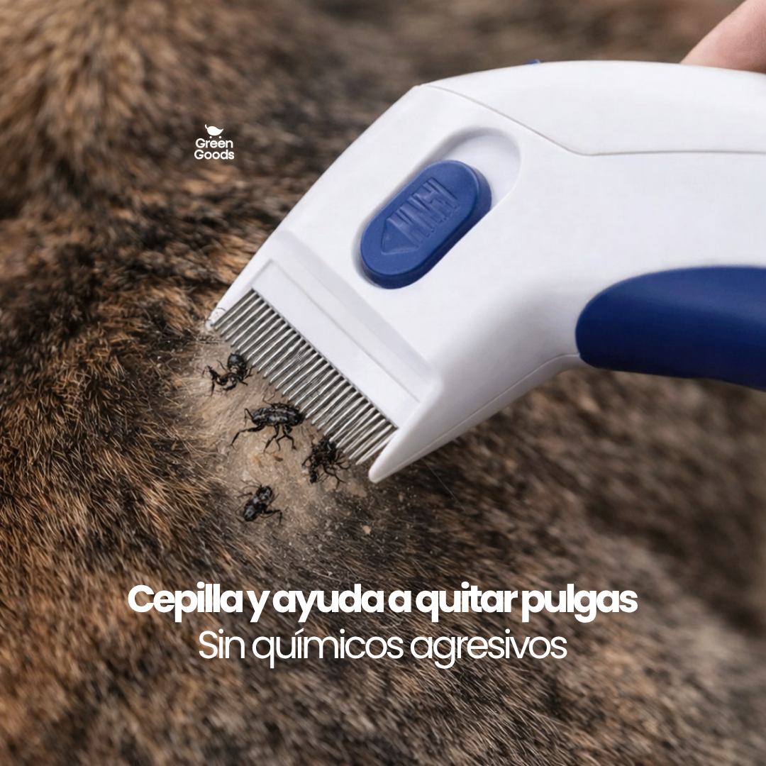 Elimina pulgas desde el primer uso - Cepillo para Perros y Gatos