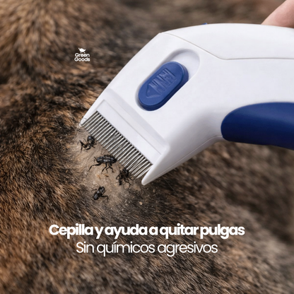 Elimina pulgas desde el primer uso - Cepillo para Perros y Gatos