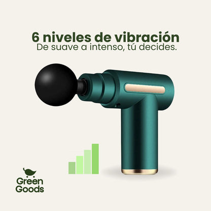 Pistola masajeadora inalámbrica - Alivio muscular profundo en minutos