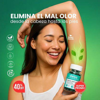 Deos-Elimina el mal olor corporal desde adentro