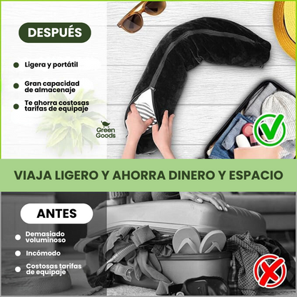 Cojín Rellenable para Viajes-Solución 2 en 1 🧳🔝