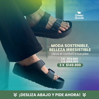 SANDALIA NOVAFLEX x GREEN GOODS 🩴- TUS PIES LAS AMARÁN 😍