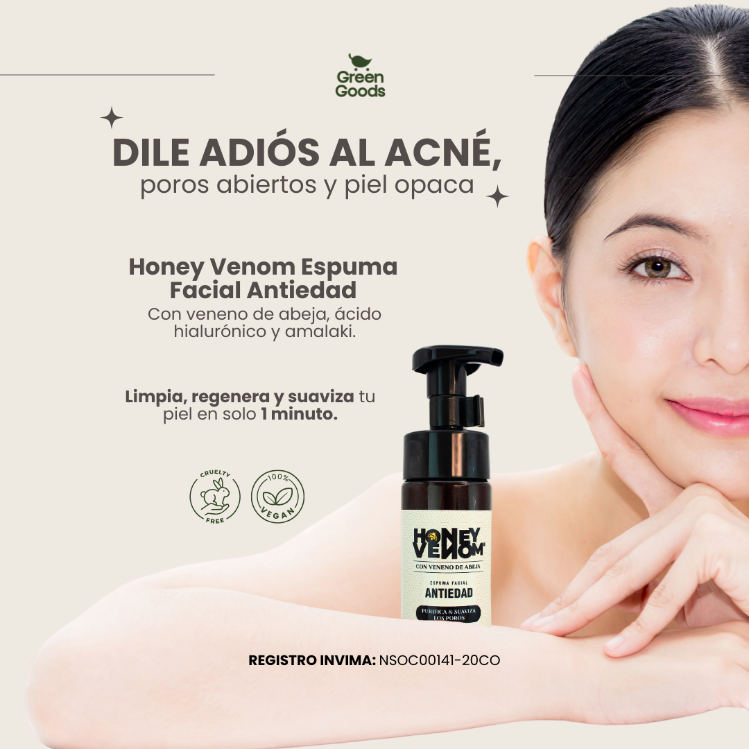 KIT HONEY VENOM ESPUMA ANTIEDAD + SERUM LIFTING TENSOR 🤩- Registros Invima: NSOC00141-20CO y NSOC11780-22CO🔝
