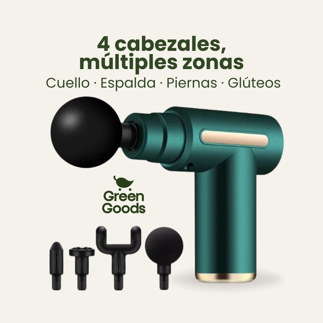 Pistola masajeadora inalámbrica - Alivio muscular profundo en minutos