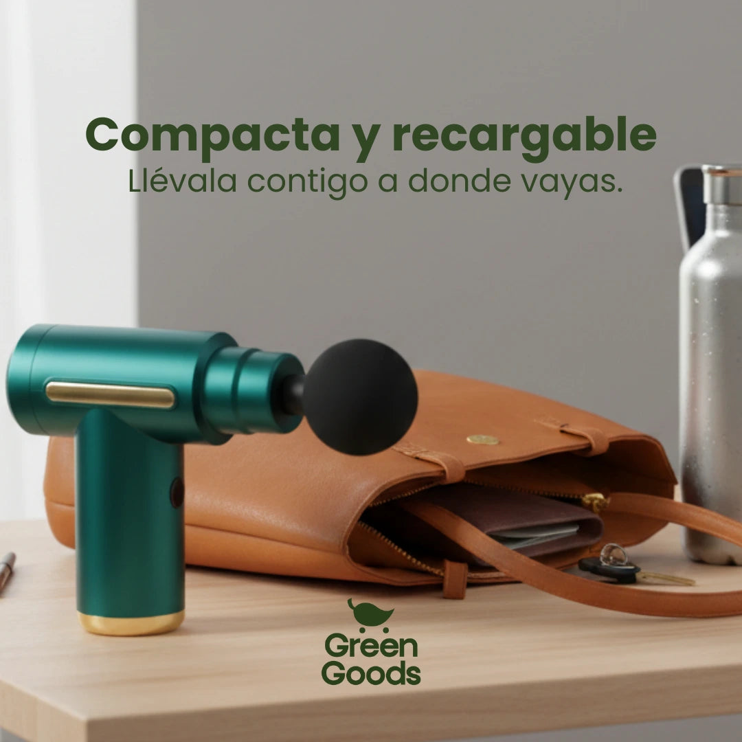 Pistola masajeadora inalámbrica - Alivio muscular profundo en minutos