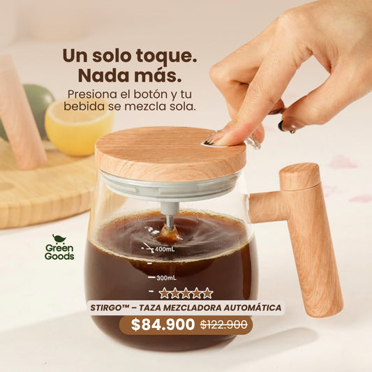 StirGo™ – Taza Mezcladora Automática
