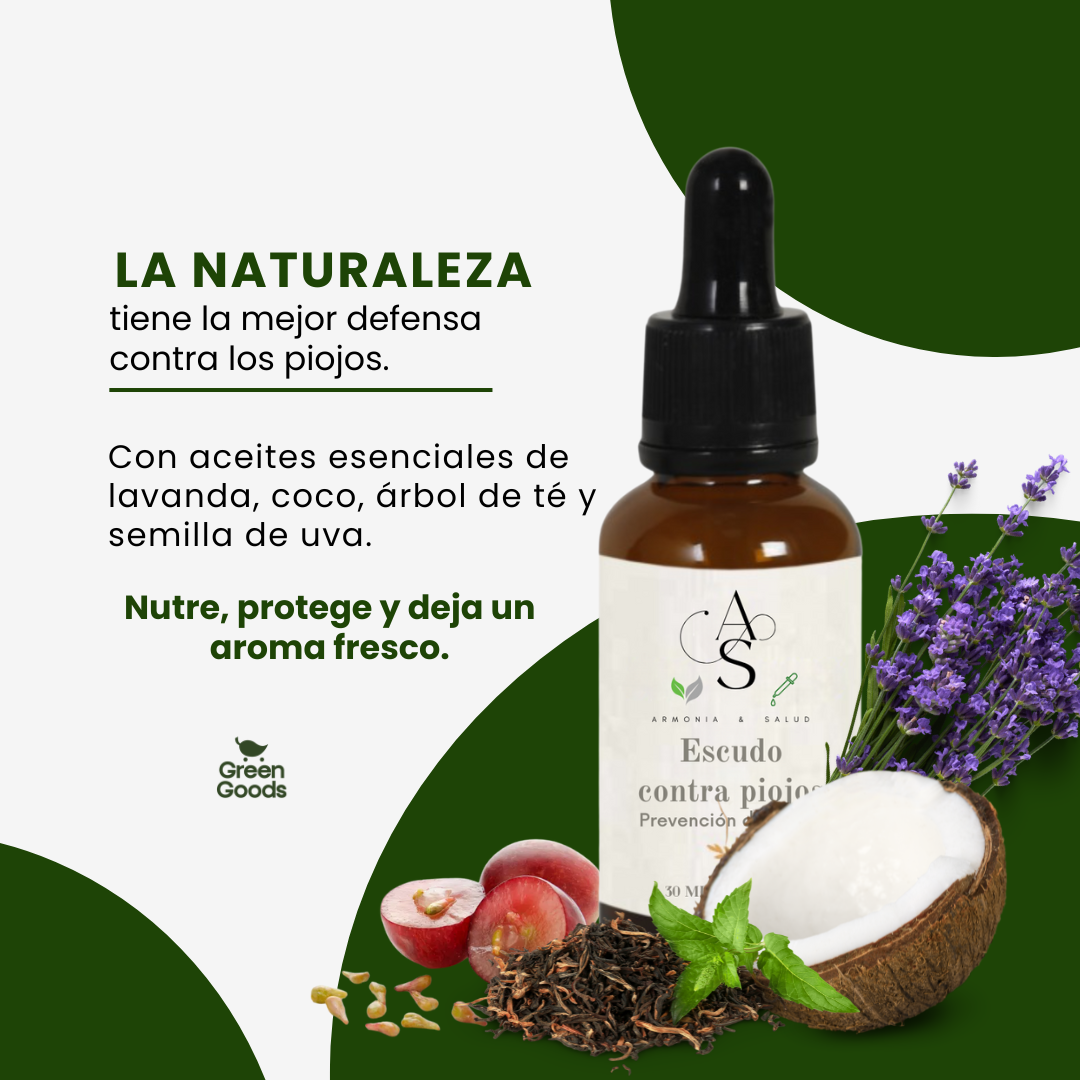 🛡 Escudo Contra Piojos – Protección Natural para Toda la Familia 🌿