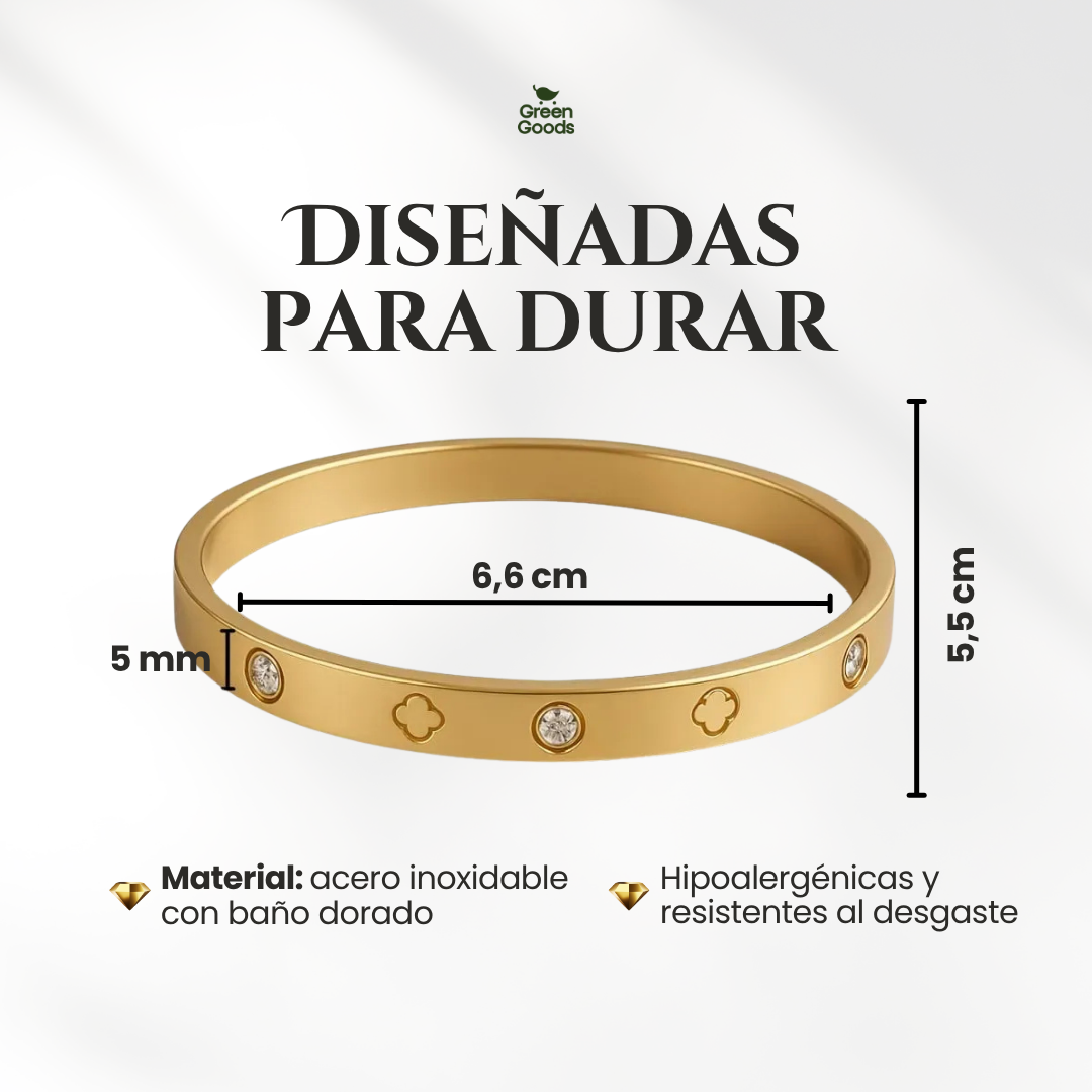 Set de 3 Pulseras Tipo Cartier – Incluye Caja de Regalo