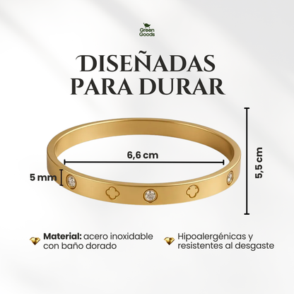 Set de 3 Pulseras Tipo Cartier – Incluye Caja de Regalo