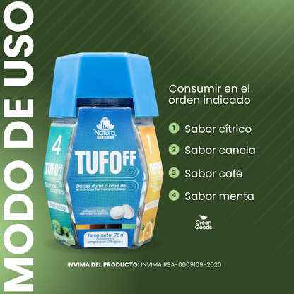 TUFOff® – El dulce sin azúcar que elimina el mal aliento en minutos.