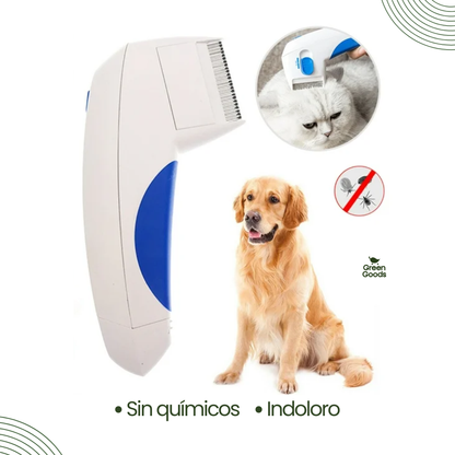 Elimina pulgas desde el primer uso - Cepillo para Perros y Gatos