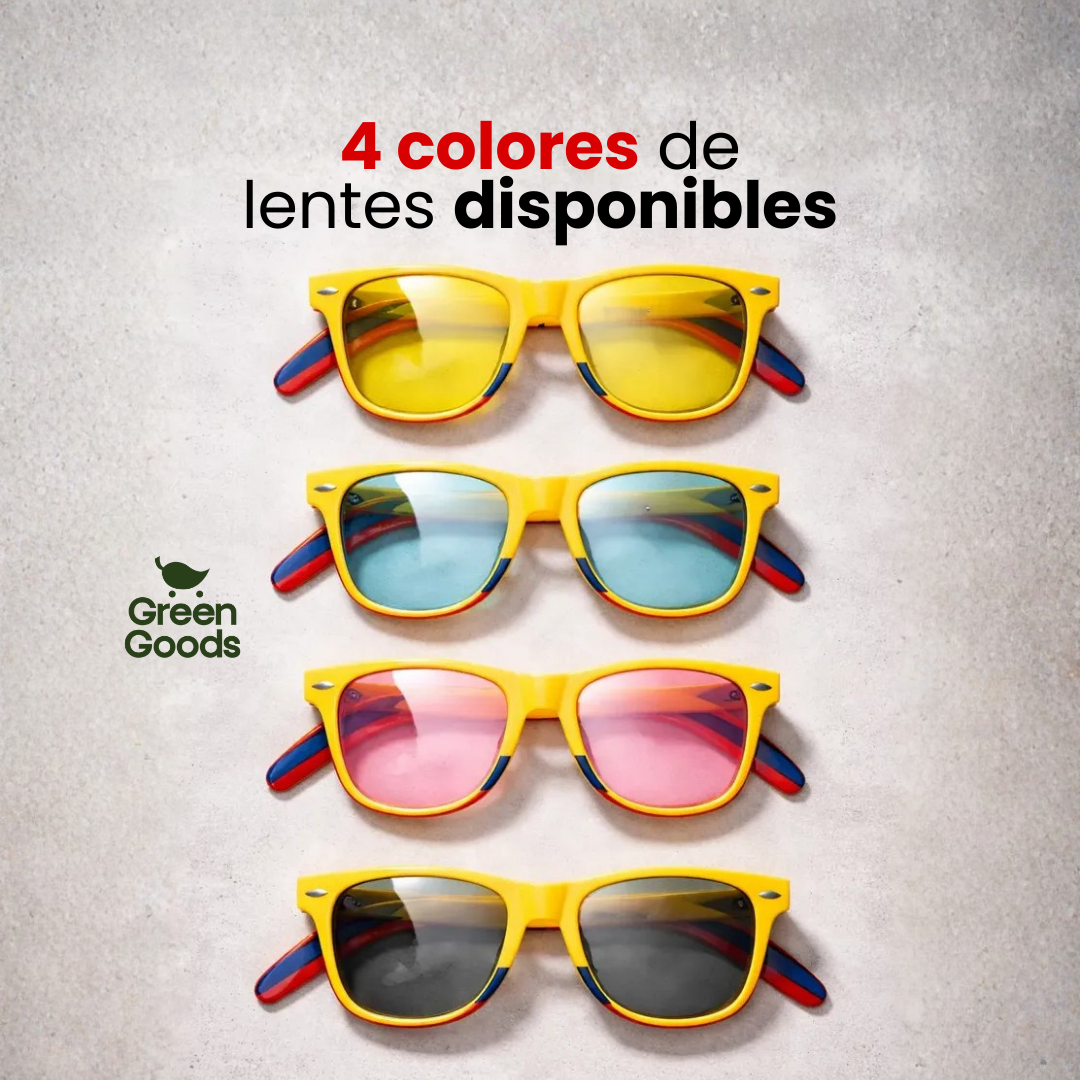 Gafas Tricolor - Edición Especial: Lentes de Color