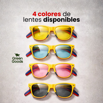 Gafas Tricolor - Edición Especial: Lentes de Color