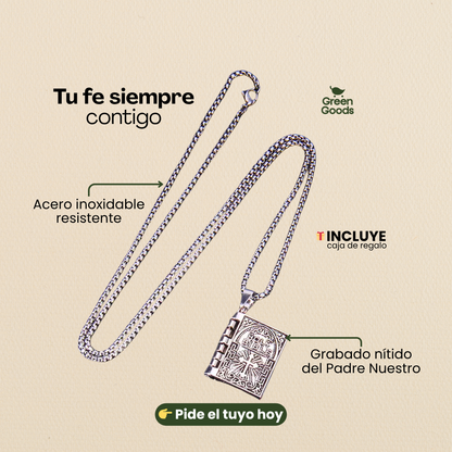 Collar Grabado con El Padre Nuestro – Lleva tu Fé siempre contigo