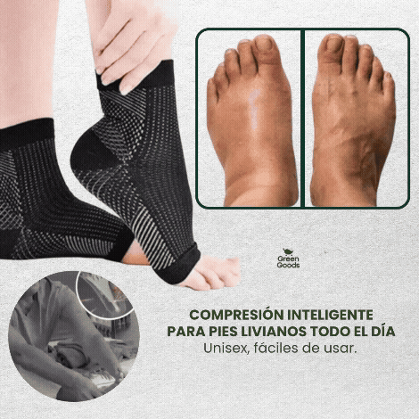 Medias de Compresión | Alivio rápido de pies hinchados y adoloridos