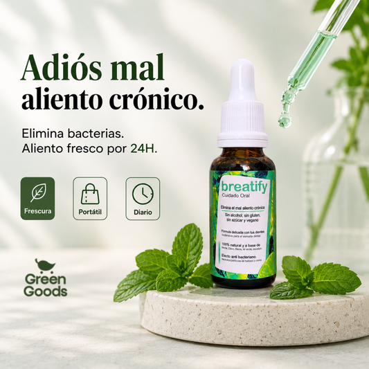 Breatify™ Green Goods | Aliento Fresco y Confianza al Hablar