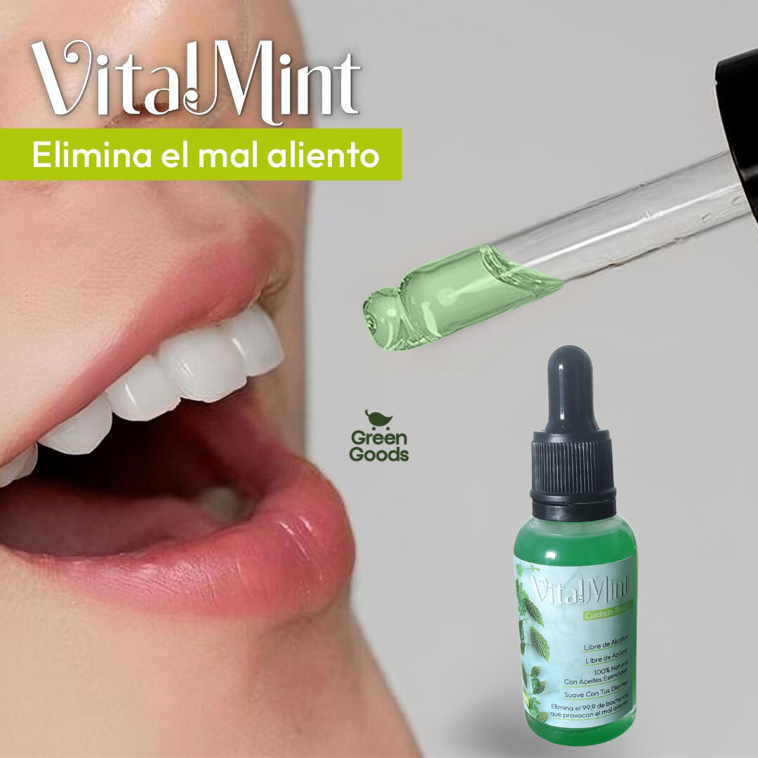 VITAL MINT®️-GOTAS PARA EL MAL ALIENTO😷 - ¡ALIENTO IMPECABLE!